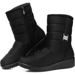Women's Winter Ankle Boots Waterproof Snow Boots Warm Insulated Dressy Booties
